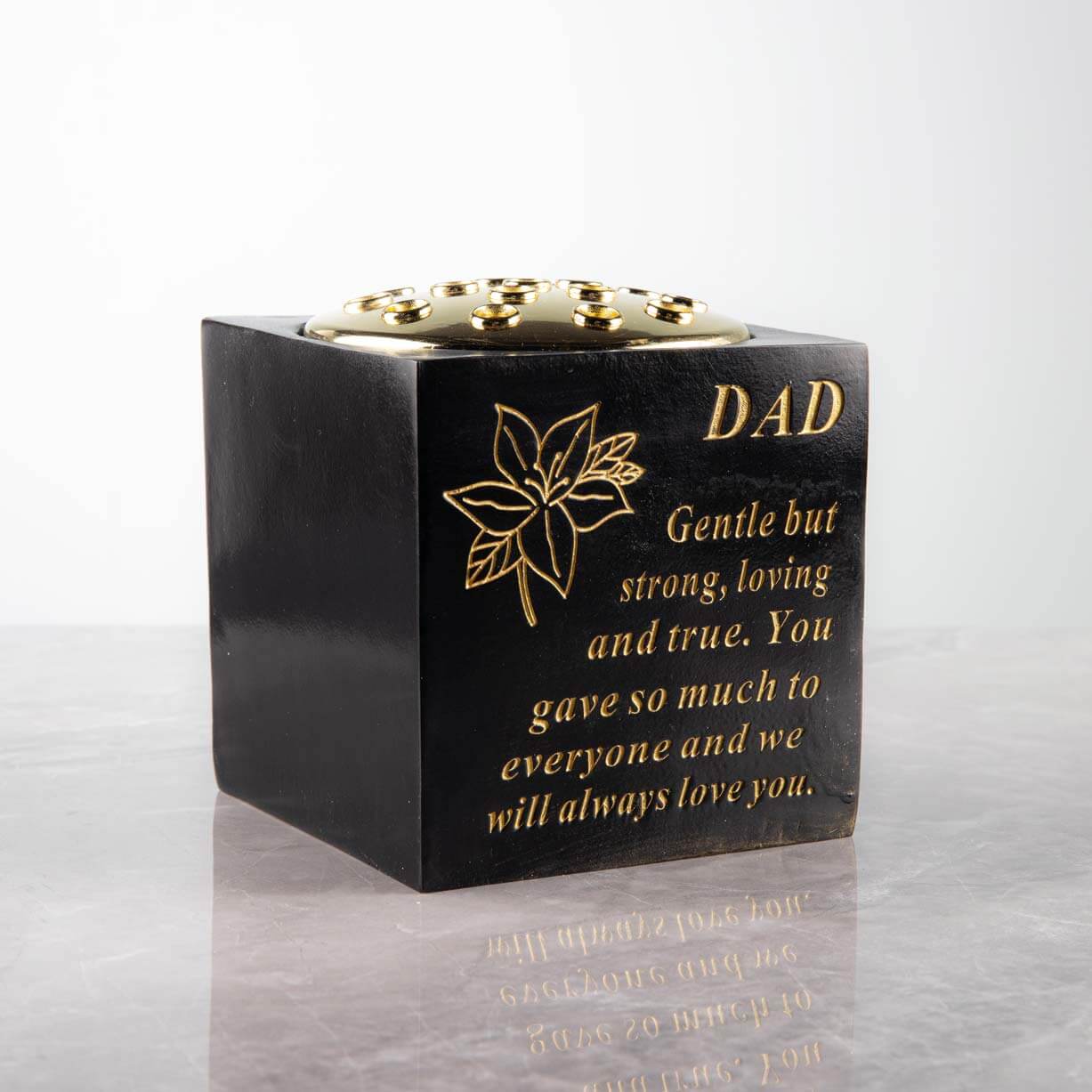 Gardening  -  Black Memorial Flower Pot - Dad  -  50155853