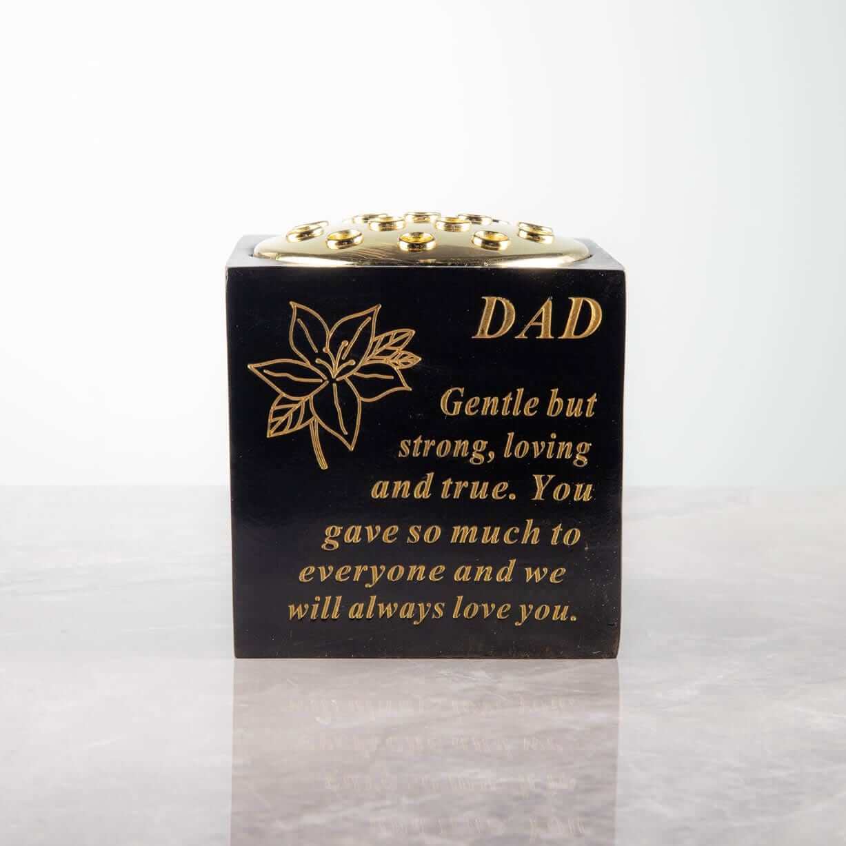 Gardening  -  Black Memorial Flower Pot - Dad  -  50155853
