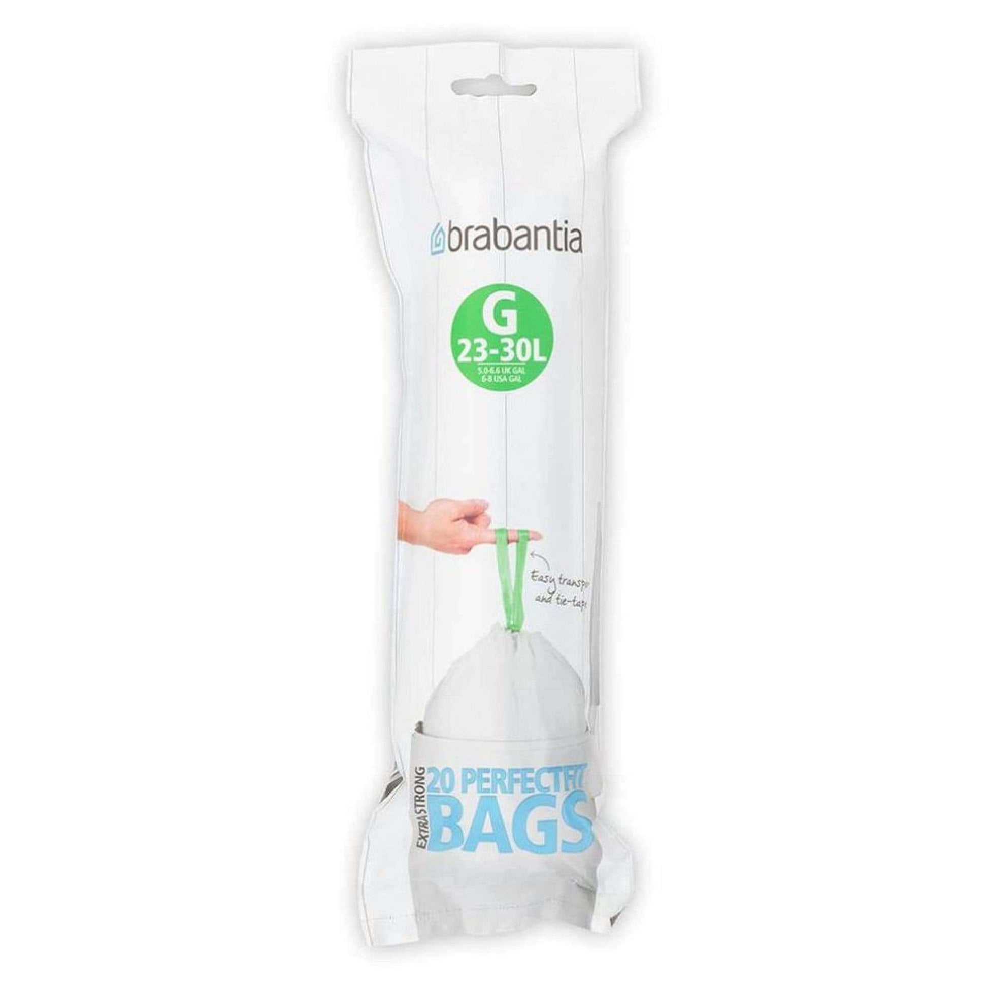 Kitchenware  -  Brabantia Perfect Fit 20 Bin Liners Size G  -  00378093