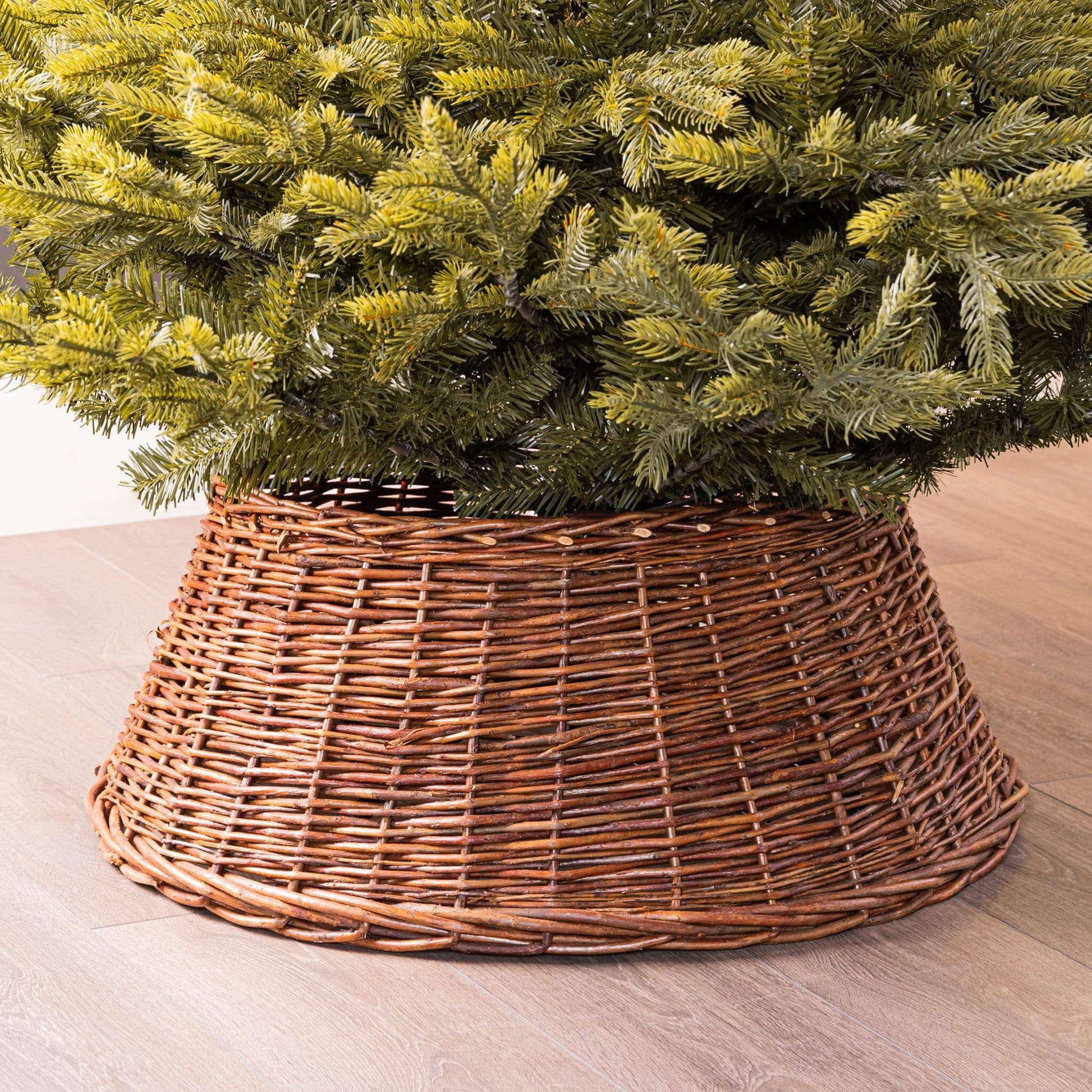 Brown Willow Christmas Tree Basket 70cm Taskers Online Store