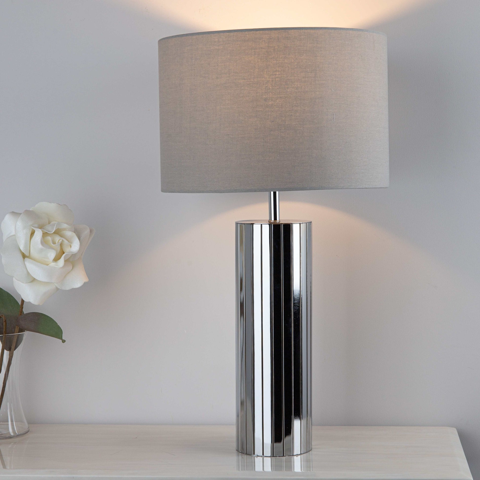 Albacete Polished Chrome Table Lamp Taskers Online Store