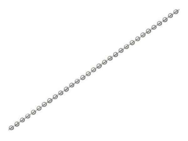 DIY  -  Chain Products 3.2Mm Chrome Plated Ball Chain 1.5 Metre Reel  -  01412437
