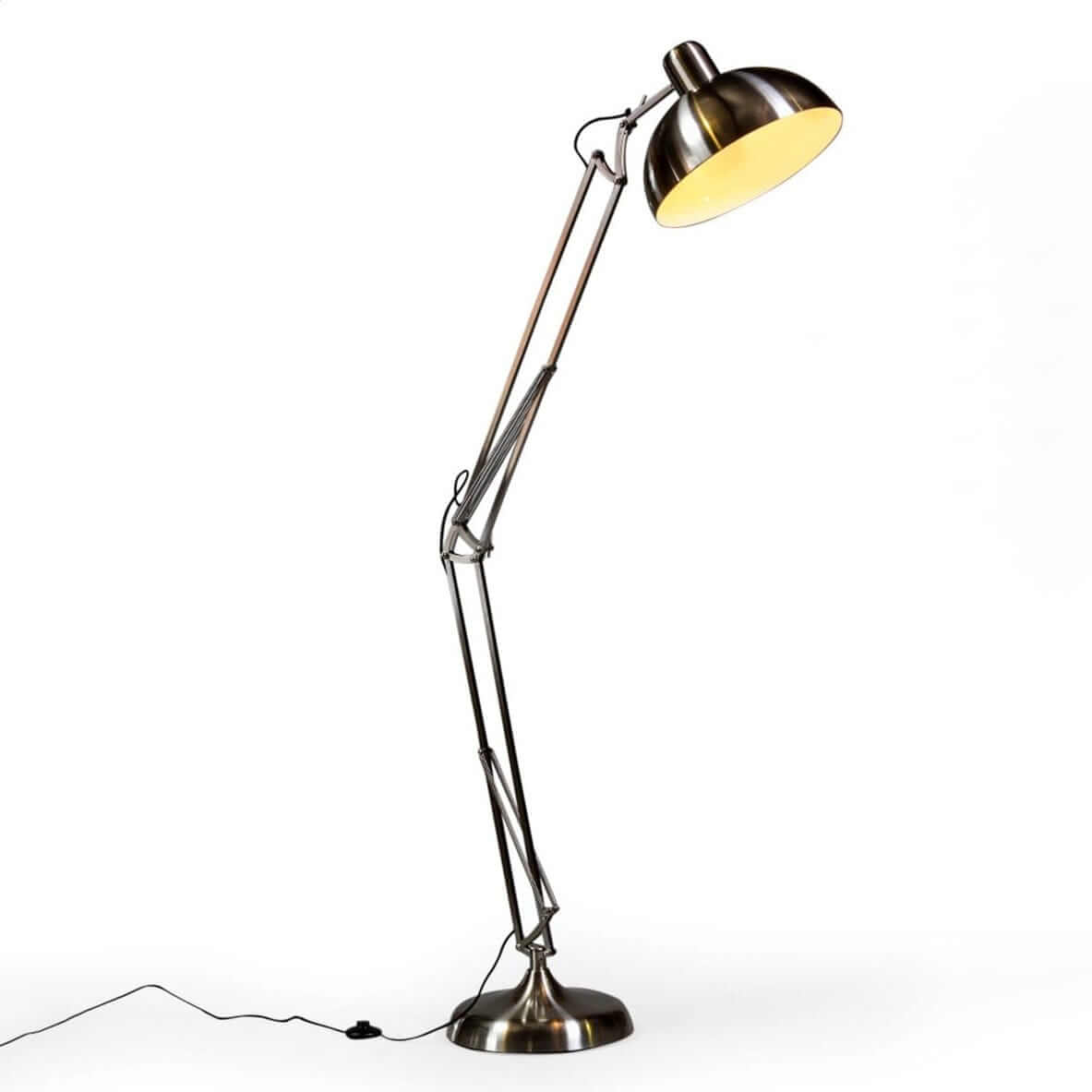 Lights  -  Classic Brushed Steel Xl Desk Lamp  -  50150460