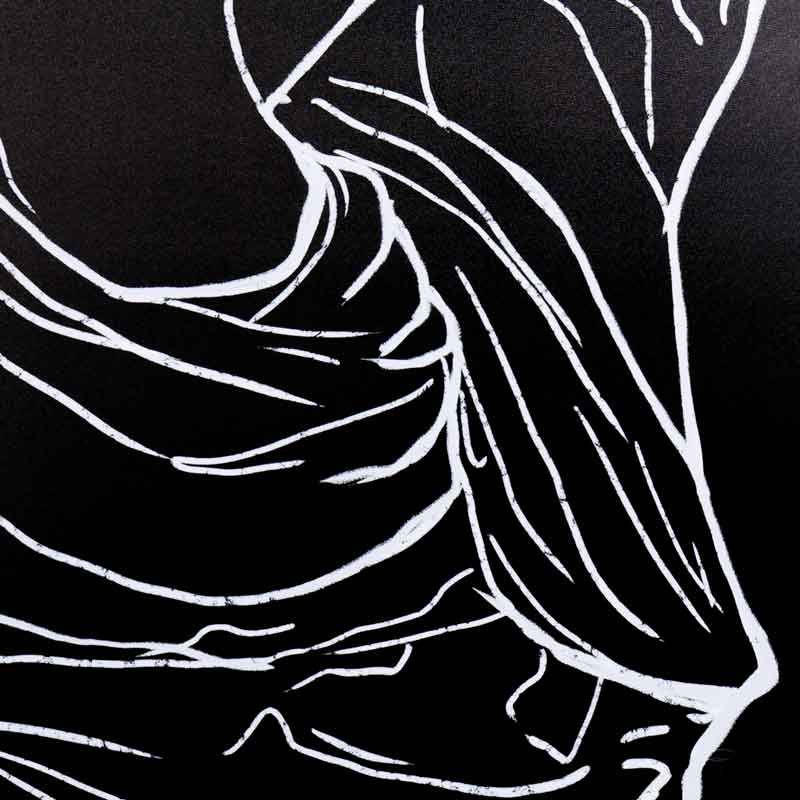 Pictures  -  Lady Sketch Canvas - White & Black 143x103cm  -  60004492