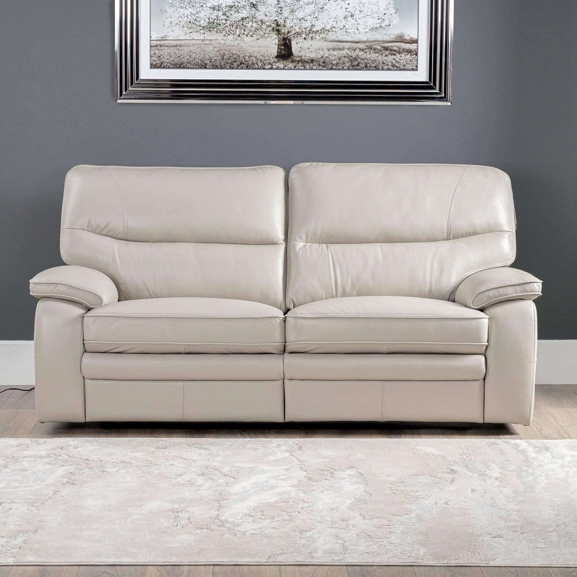Furniture  -  Comfort King Napa 2.5 Seat Electric Reclining Sofa - Lead Grey  -  50153198