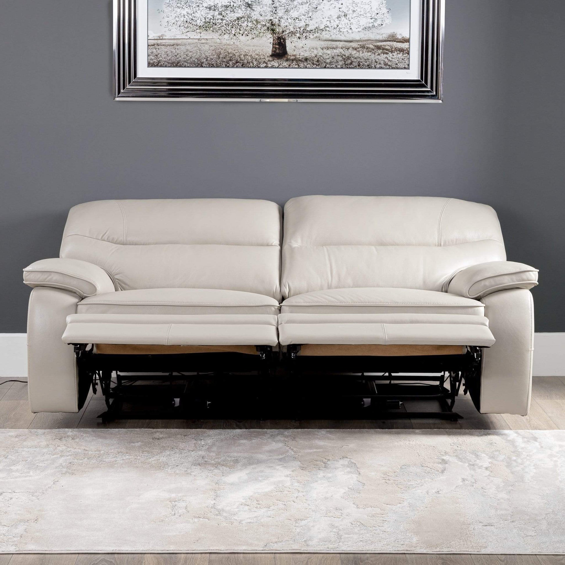 Furniture  -  Comfort King Napa 2.5 Seat Electric Reclining Sofa - Lead Grey  -  50153198