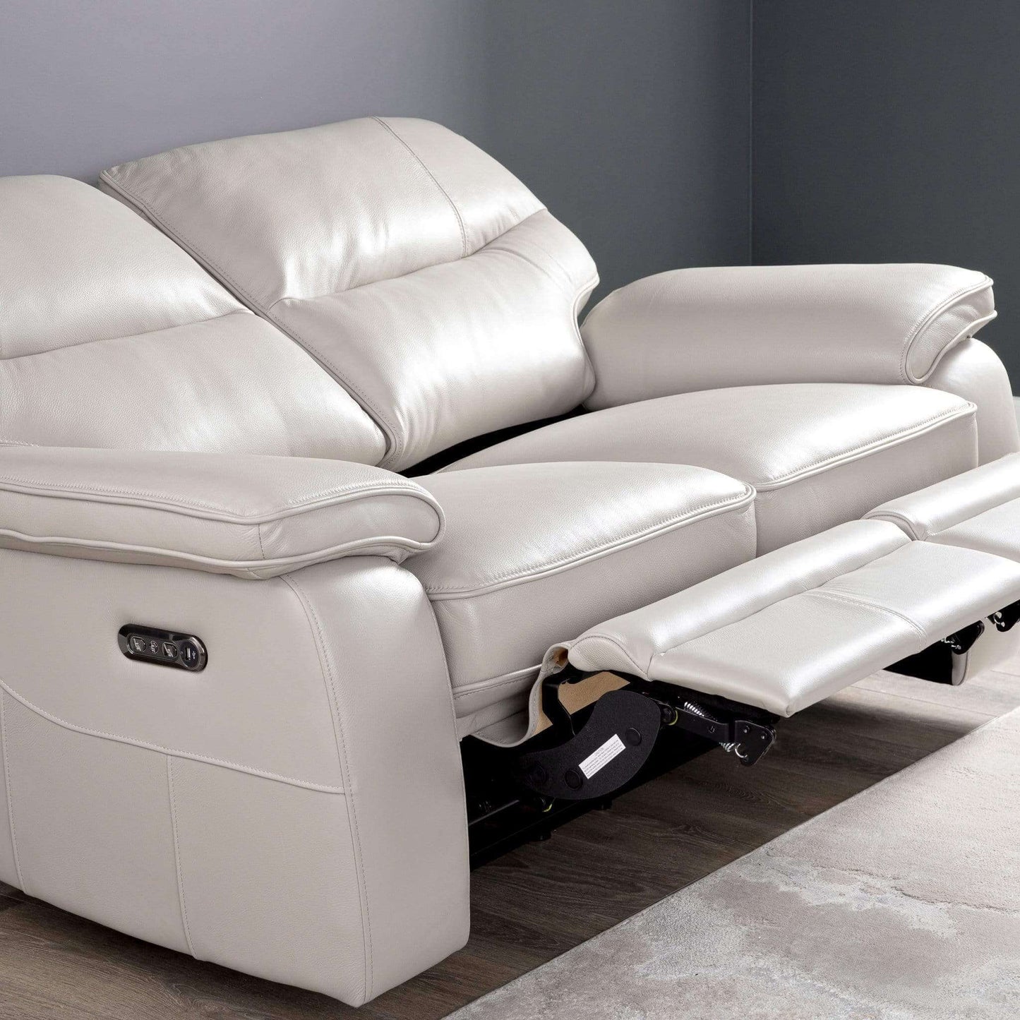 Furniture  -  Comfort King Napa 2 Seat Electric Reclining Sofa - Lead Grey  -  50153199