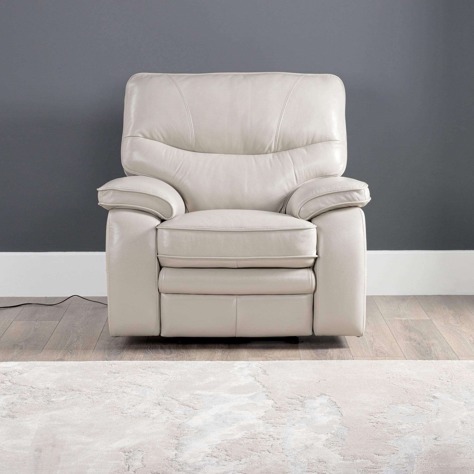 Furniture  -  Comfort King Napa Electric Reclining Chair - Lead Grey  -  50153200