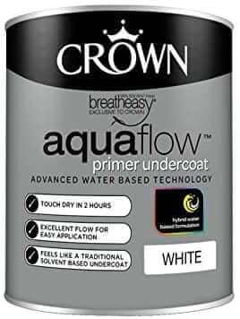 Paint  -  Crown Aquaflow White Undercoat - 750Ml  -  50138202
