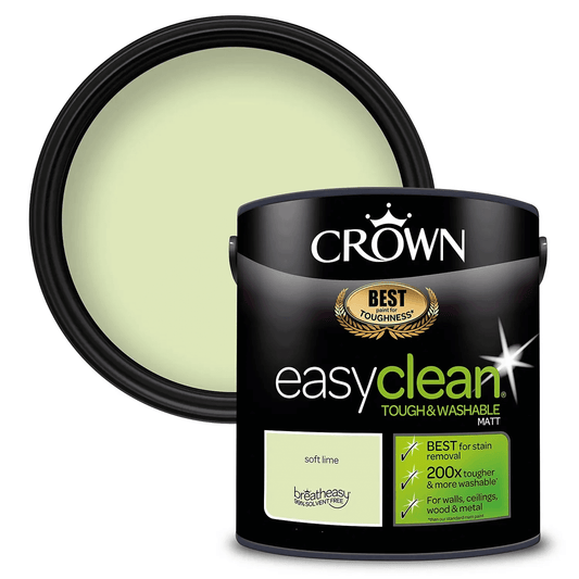 Paint  -  Crown Easyclean Vinyl Matt 2.5L Soft Lime  -  50147236