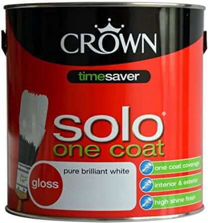 Paint  -  Crown Solo Gloss Brilliant White - 3L  -  50042862