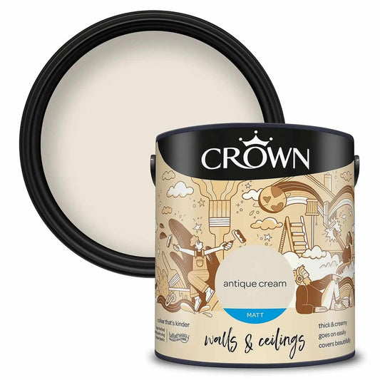 Paint  -  Crown Antique Cream 2.5 Litre  -  00459747