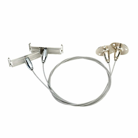 Lights  -  Culina 1M Batten Suspension Wire Kit Chrome  -  50155588