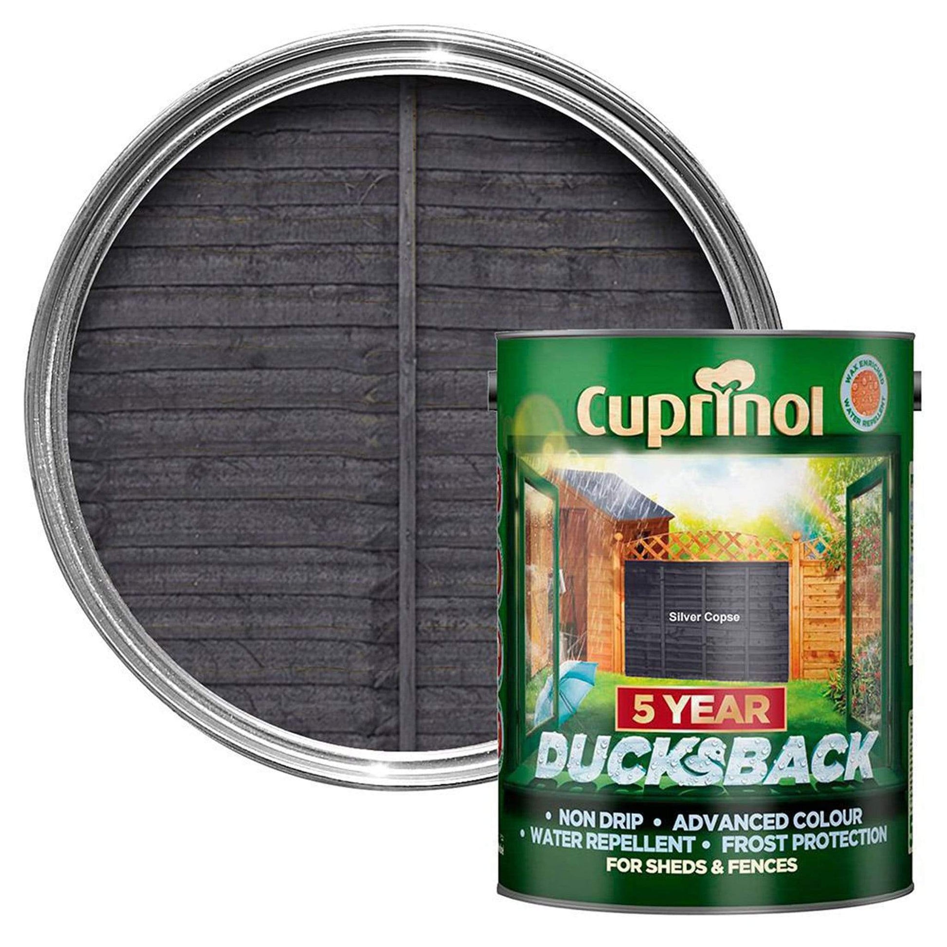 Paint  -  Cuprinol Ducks Back Silver Copse Fence Paint 5L  -  50152878