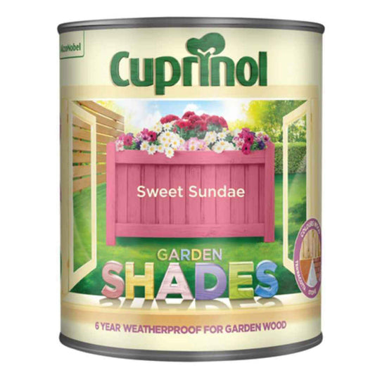 Paint  -  Cuprinol Garden Shade 1L Sweet Sundae  -  50149538