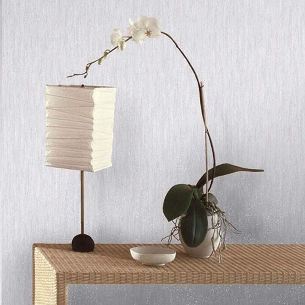 Wallpaper  -  Fine Decor Panache Plain Grey/Silver Glitter Wallpaper - M0735  -  50099060