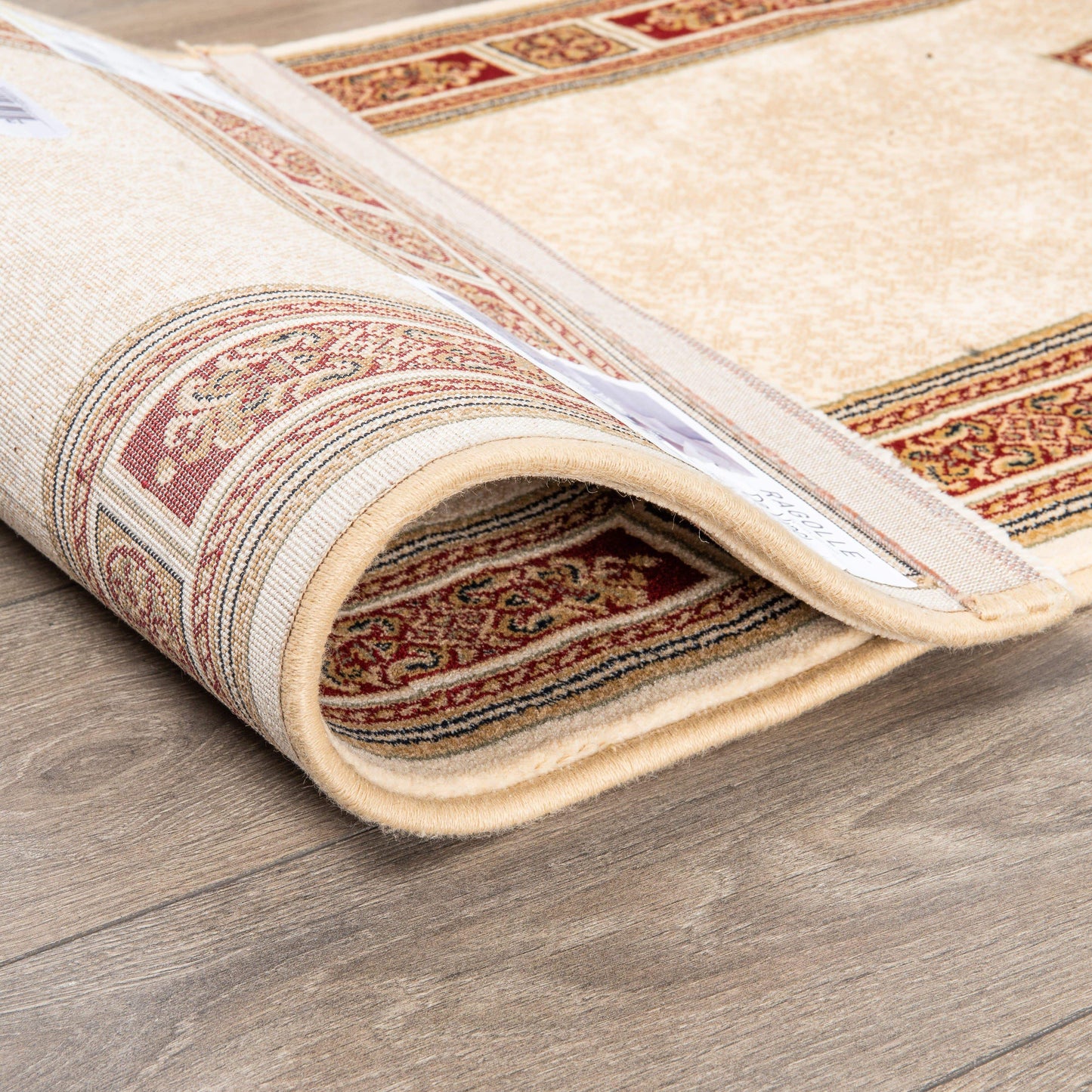 Rugs  -  Da Vinci Traditional Bordered Cream Red Rug - Multiple Sizes  - 