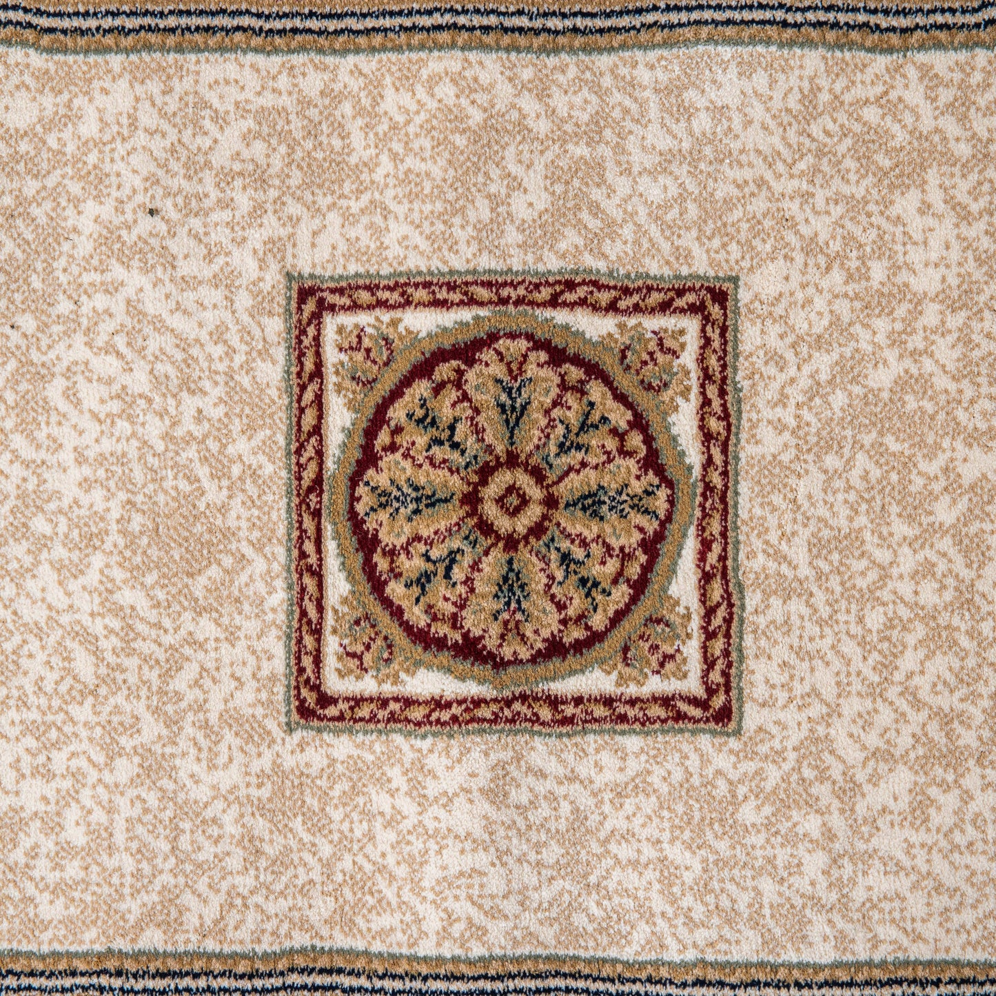 Rugs  -  Da Vinci Traditional Bordered Cream Red Rug - Multiple Sizes  - 