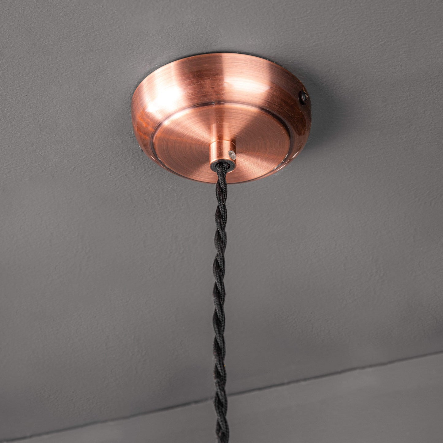 Lights  -  Dale Antique Copper Cable Suspension Ceiling Light  -  50150531