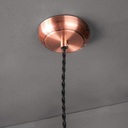 Lights  -  Dale Antique Copper Cable Suspension Ceiling Light  -  50150531