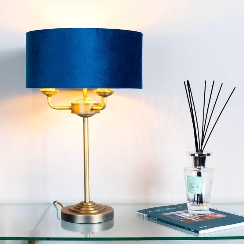 Lights  -  Laura Ashley Sorrento Antique Brass Table Lamp  -  60006297