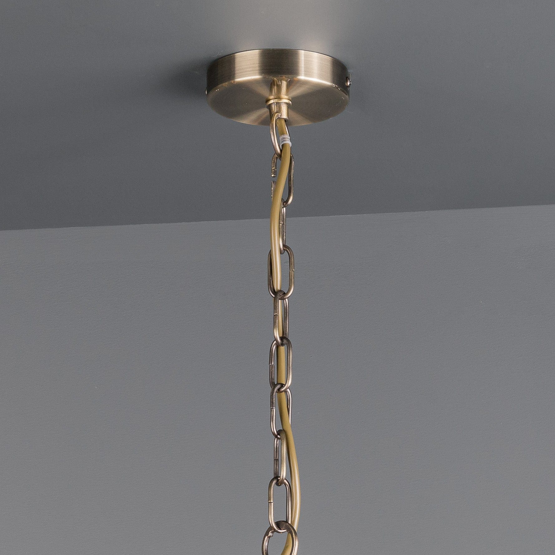 Lights  -  Lyon 5 Light Antique Brass Pendant Ceiling Light  -  60002026