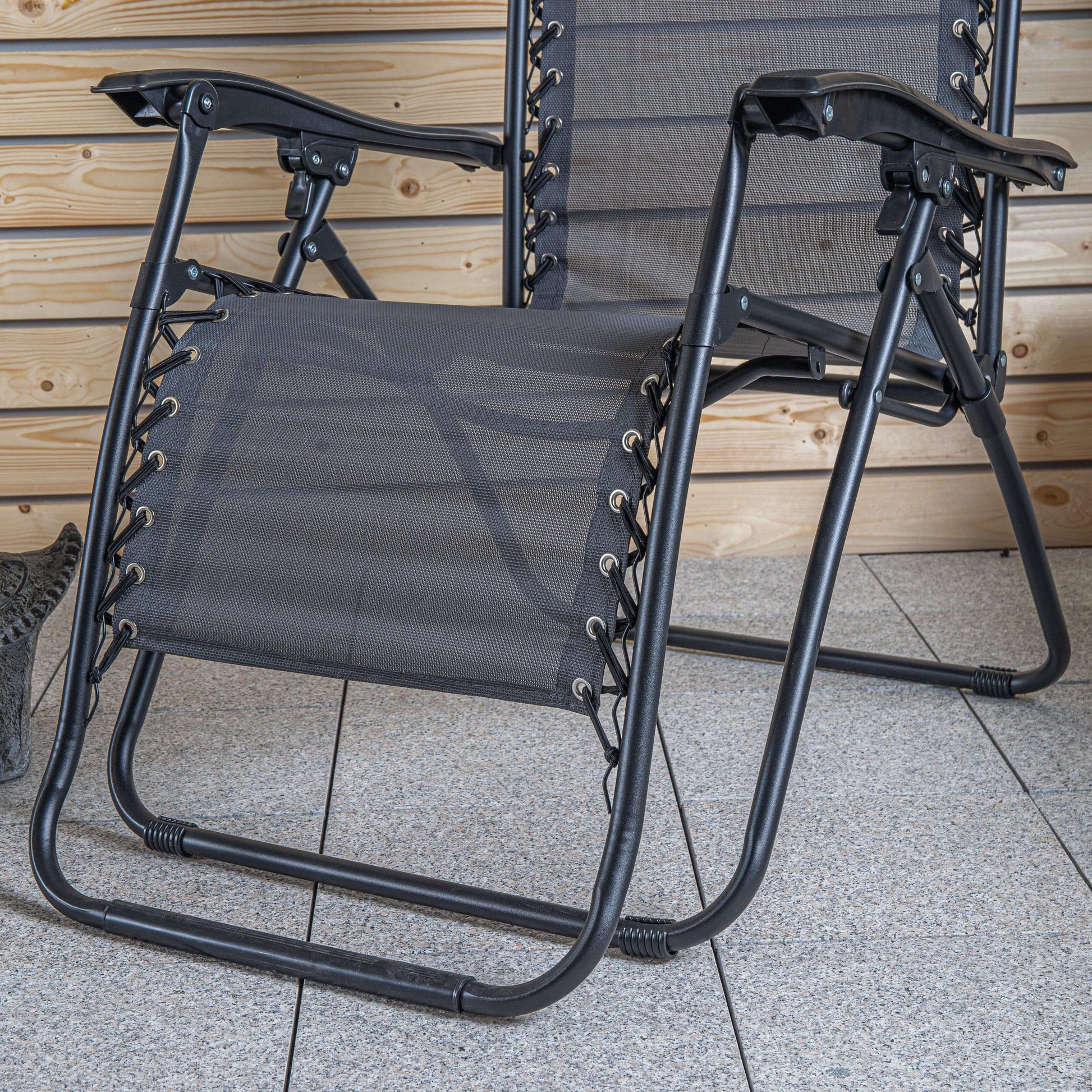 Gardening  -  Dark Grey Garden Relaxer Chair  -  50156069