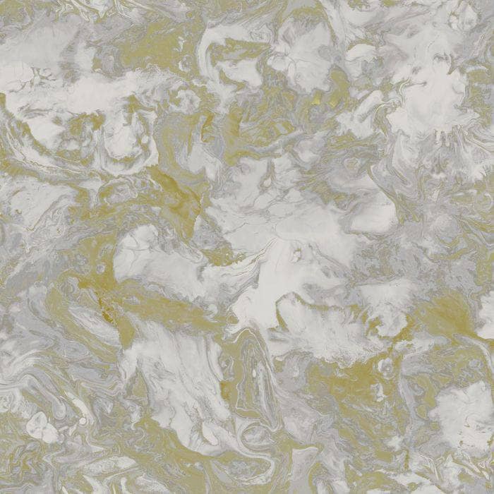 Wallpaper  -  Debona Liquid Marble Grey/Gold Wallpaper - 6364  -  60003881