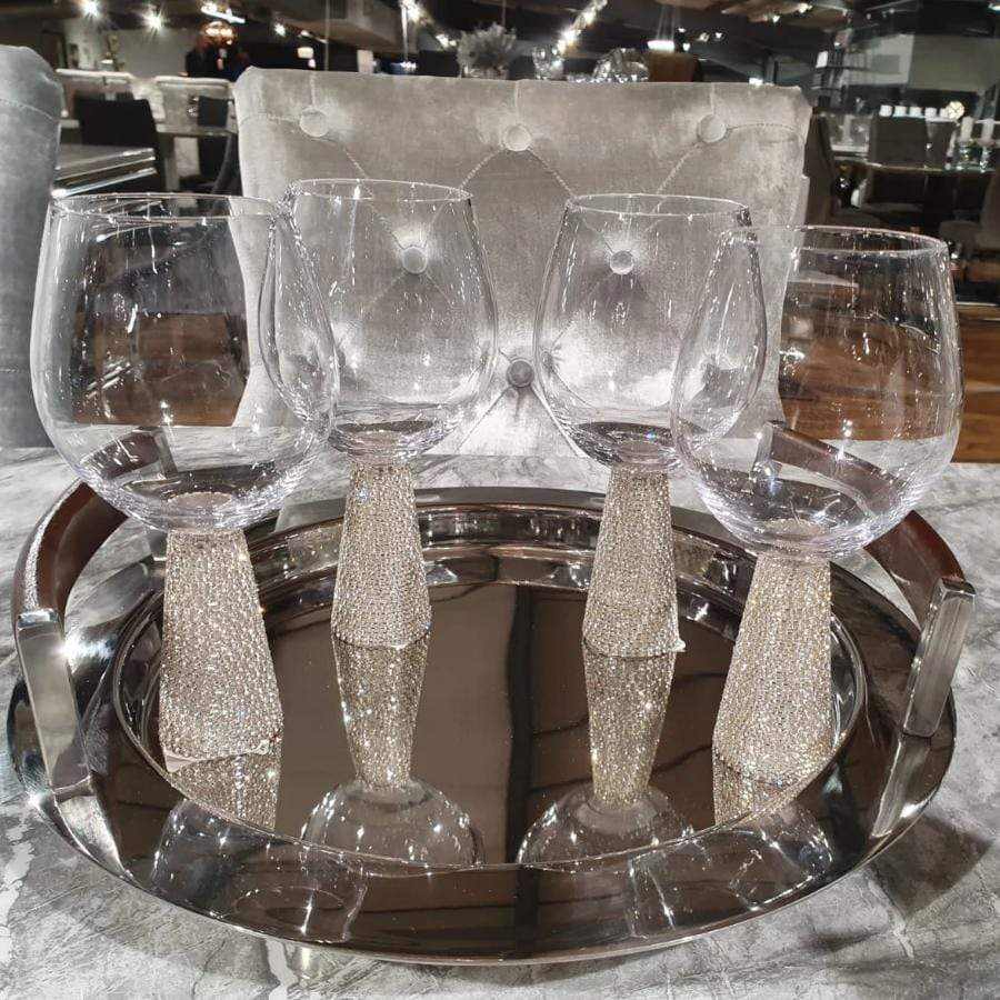 Kitchenware  -  Diamond Silver Large Wine Glass - Box Of 4  -  50151777