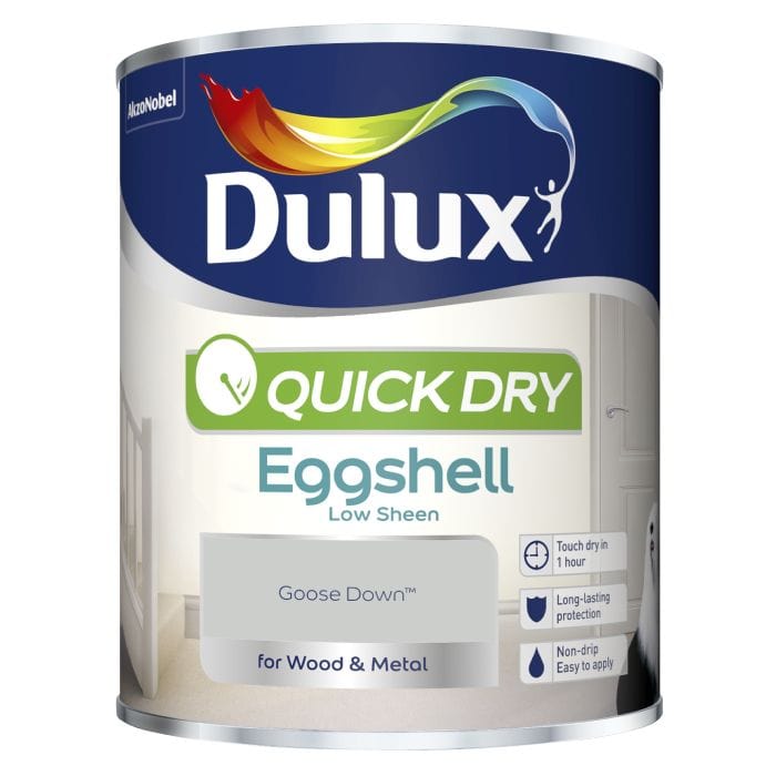Paint  -  Dulux Quick Dry Eggshell 750Ml Goose Down  -  60003431