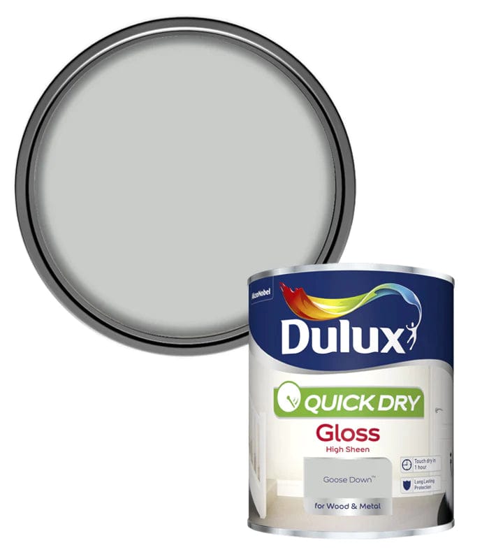 Paint  -  Dulux Qickdry Gloss Goose Down - 750Ml  -  60003423