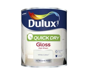 Paint  -  Dulux Quick Dry Gloss White Cotton - 750ML  -  60003428