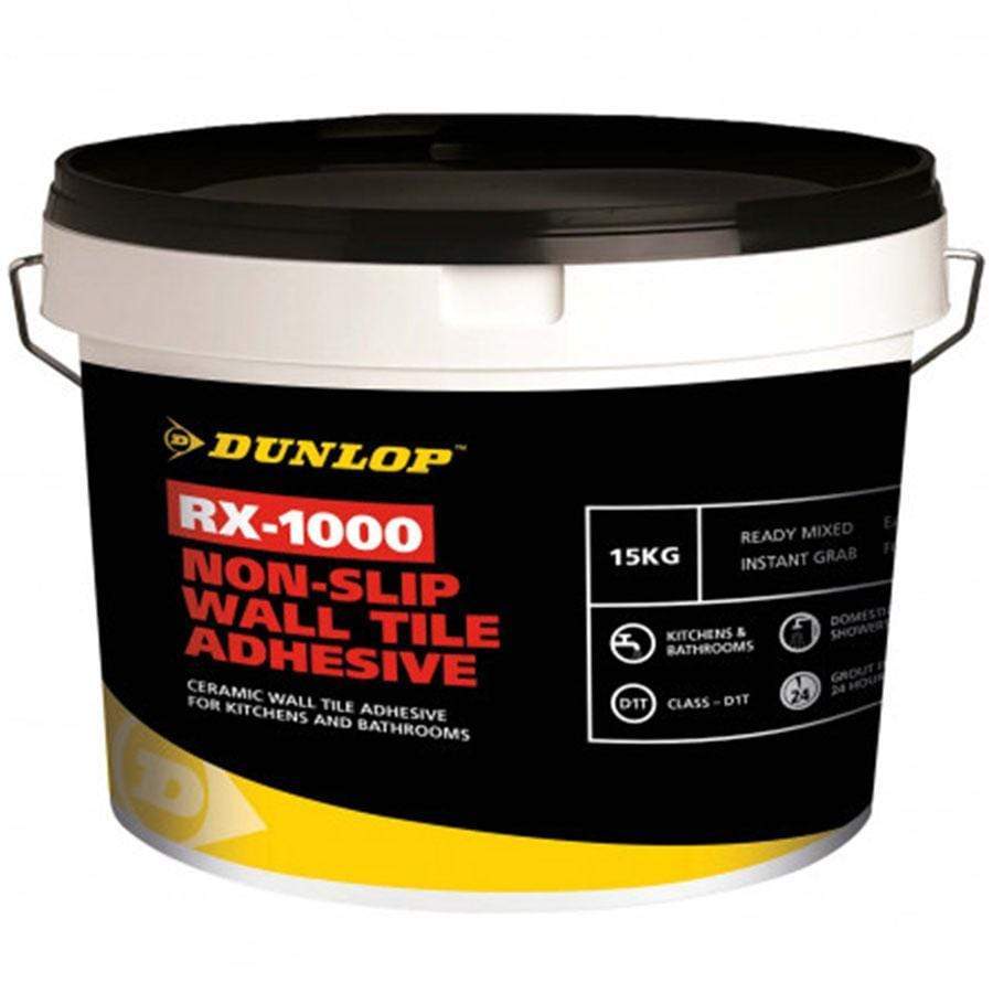Flooring & Carpet  -  Dunlop Non Slip Wall Tile Adhesive 15Kg  -  50146027
