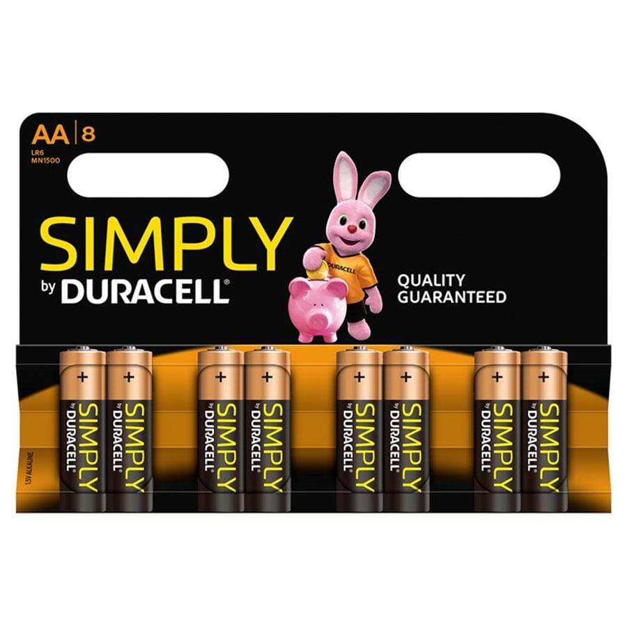 DIY  -  Duracell S6771 Simply Aa Alkaline Batteries - 8 Pack  -  50139118