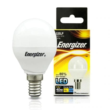 Lights  -  Energizer Led Golf Opal Light Bulb Cool White E14 40W  -  60003309