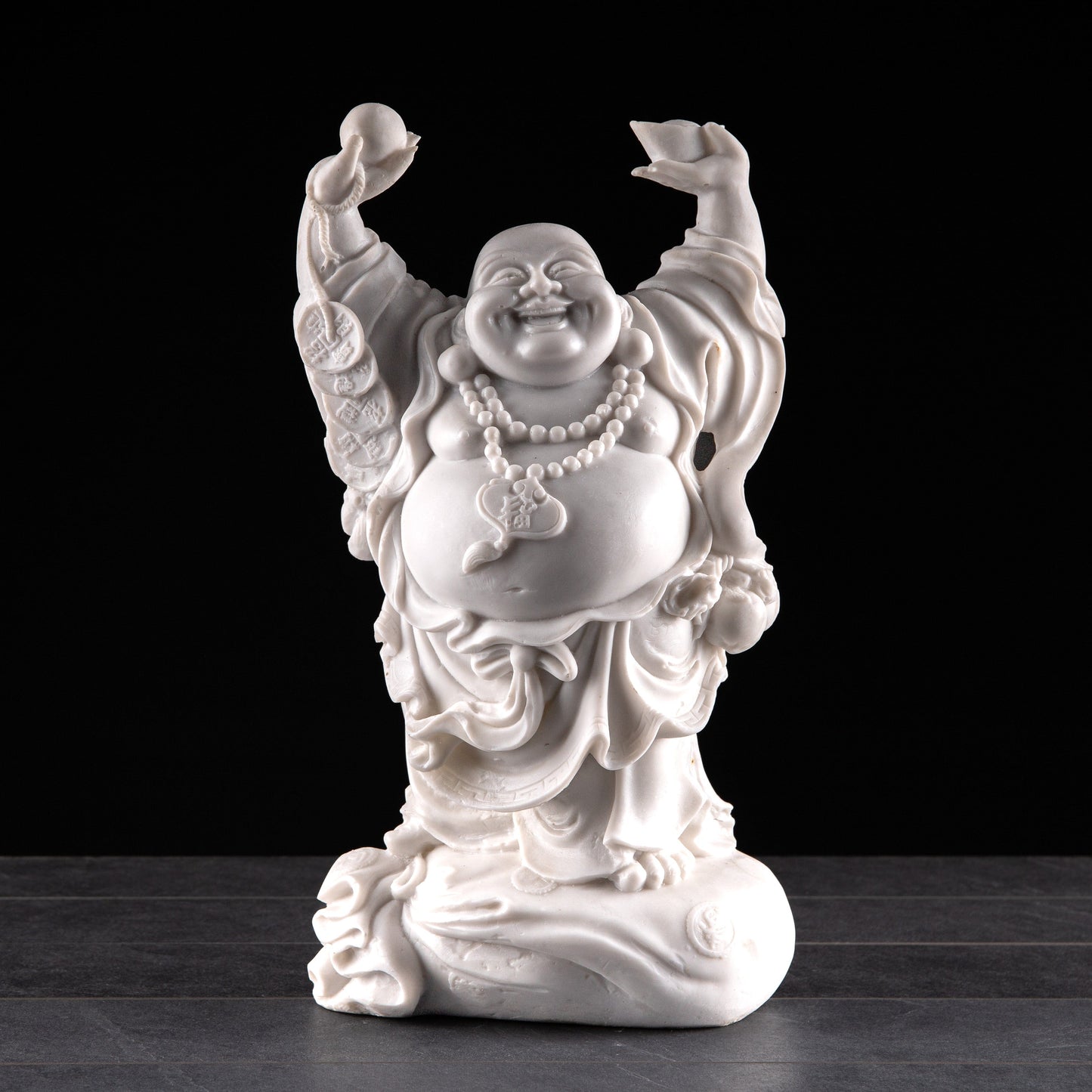 Gardening  -  White Hands Lifted Buddha Ornament 45cm  -  60002513