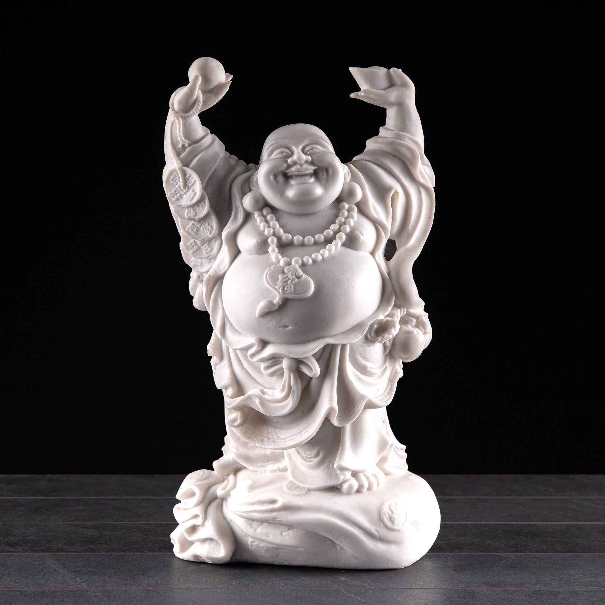 Gardening  -  White Hands Lifted Buddha Ornament 45cm  -  60002513