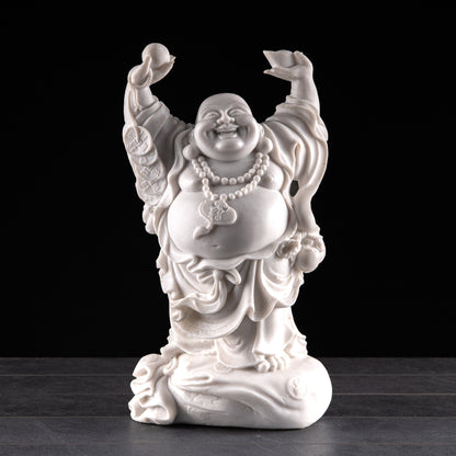 Gardening  -  White Hands Lifted Buddha Ornament 45cm  -  60002513