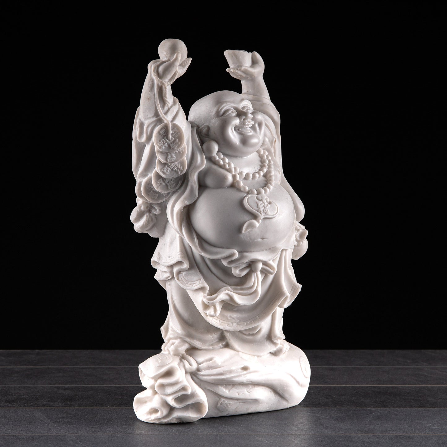 Gardening  -  White Hands Lifted Buddha Ornament 45cm  -  60002513