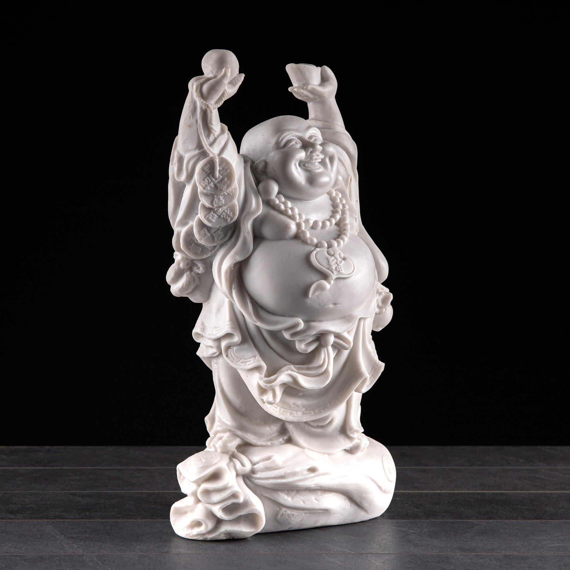 Gardening  -  White Hands Lifted Buddha Ornament 45cm  -  60002513