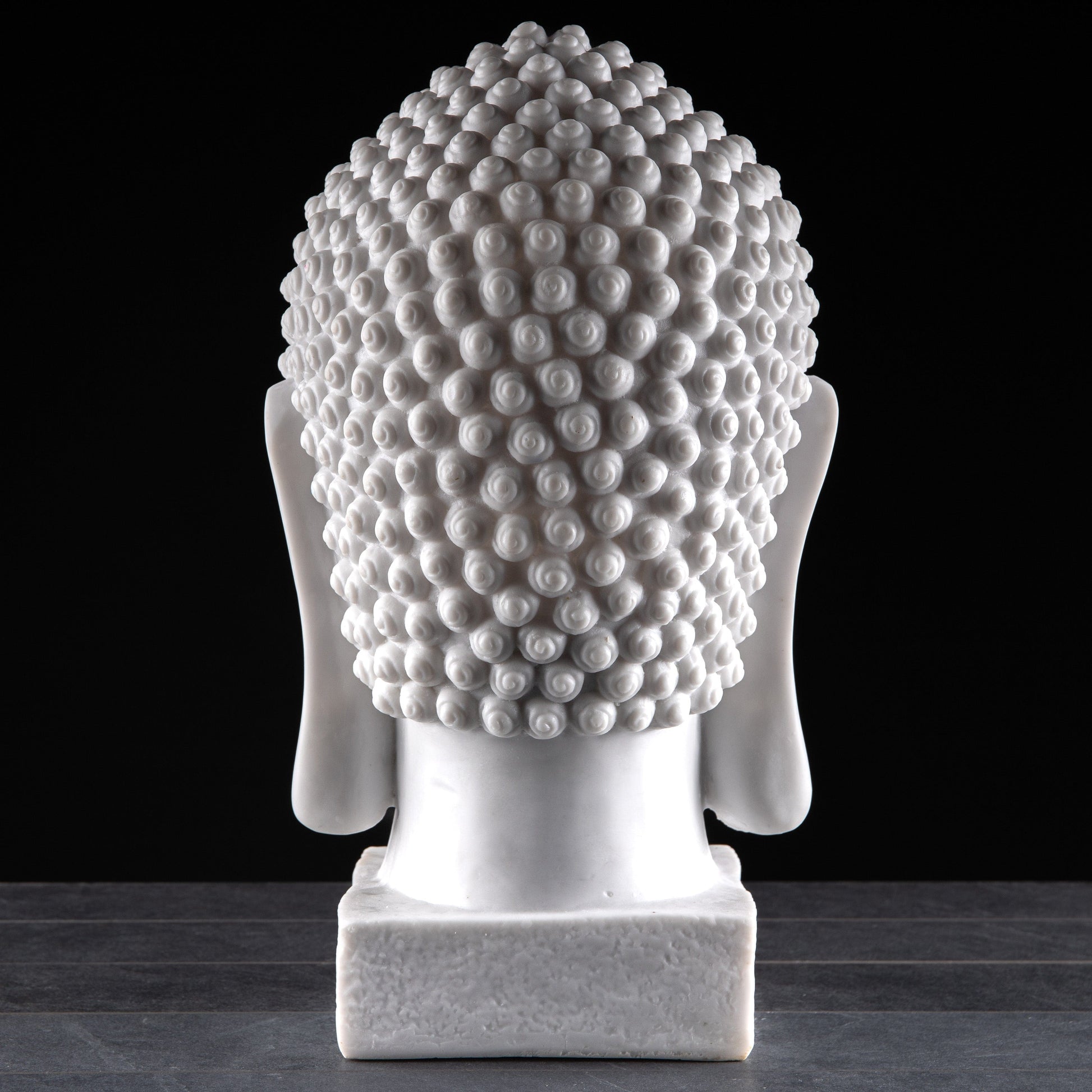 Gardening  -  White Buddha Head Bust 52Cm  -  60002509