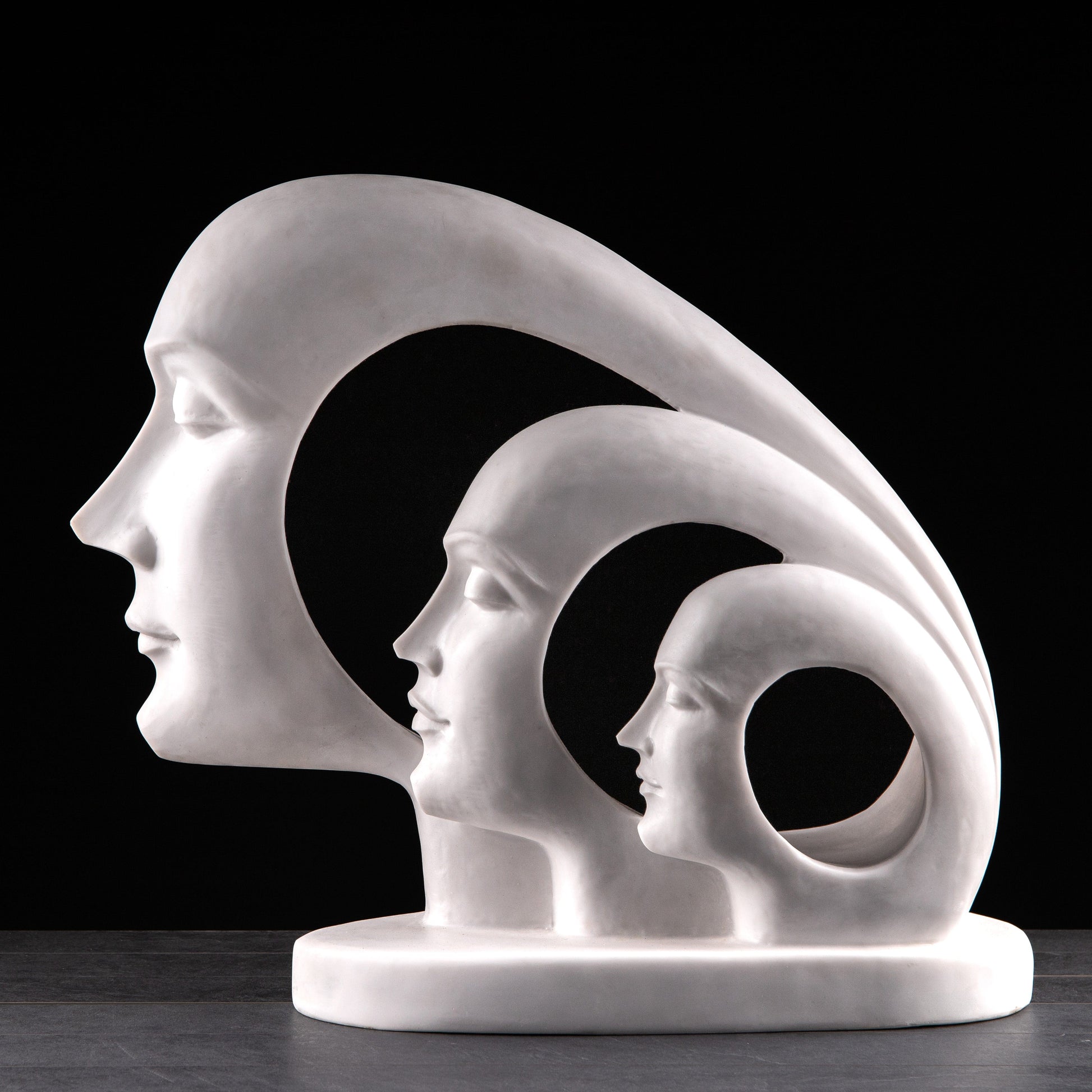 Gardening  -  White Marble Evolution Statue 70cm  -  60002485