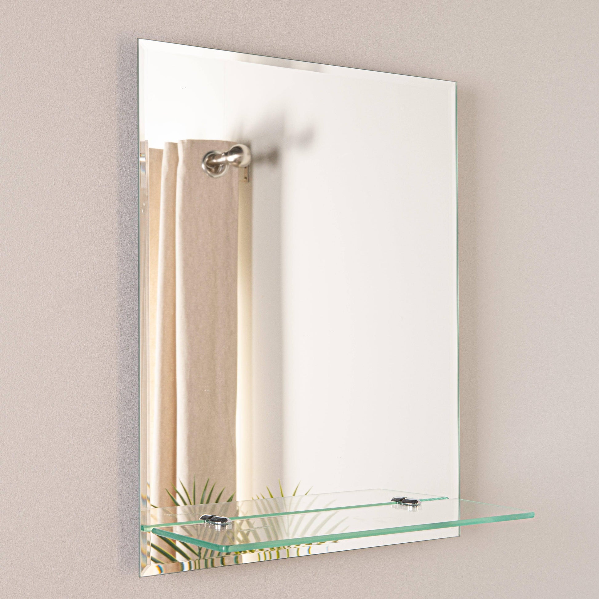 Mirrors  -  Euro Mirror Shelf Rectangle 50 x 40cm  -  50155664