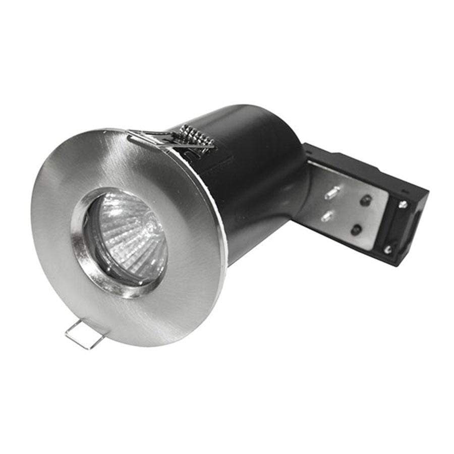 Lights  -  Eveready Ip65 Fire Rated Brushed Steel Downlight  -  50096633