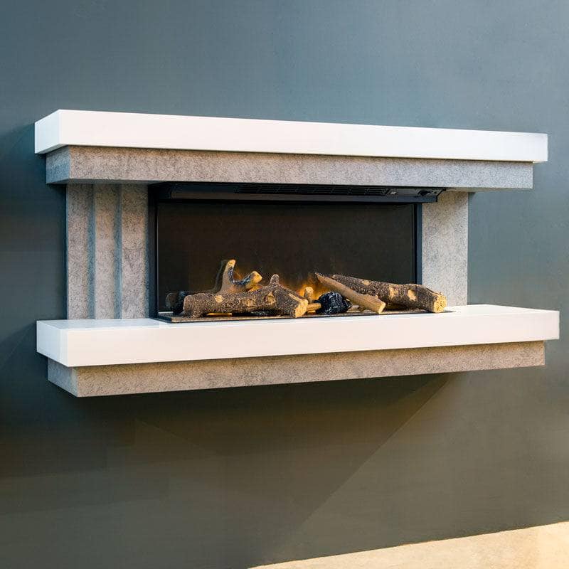 Fireplaces  -  Evonic Gilmour 7 Electric Wall Mounted Fire with Logs  -  60004315