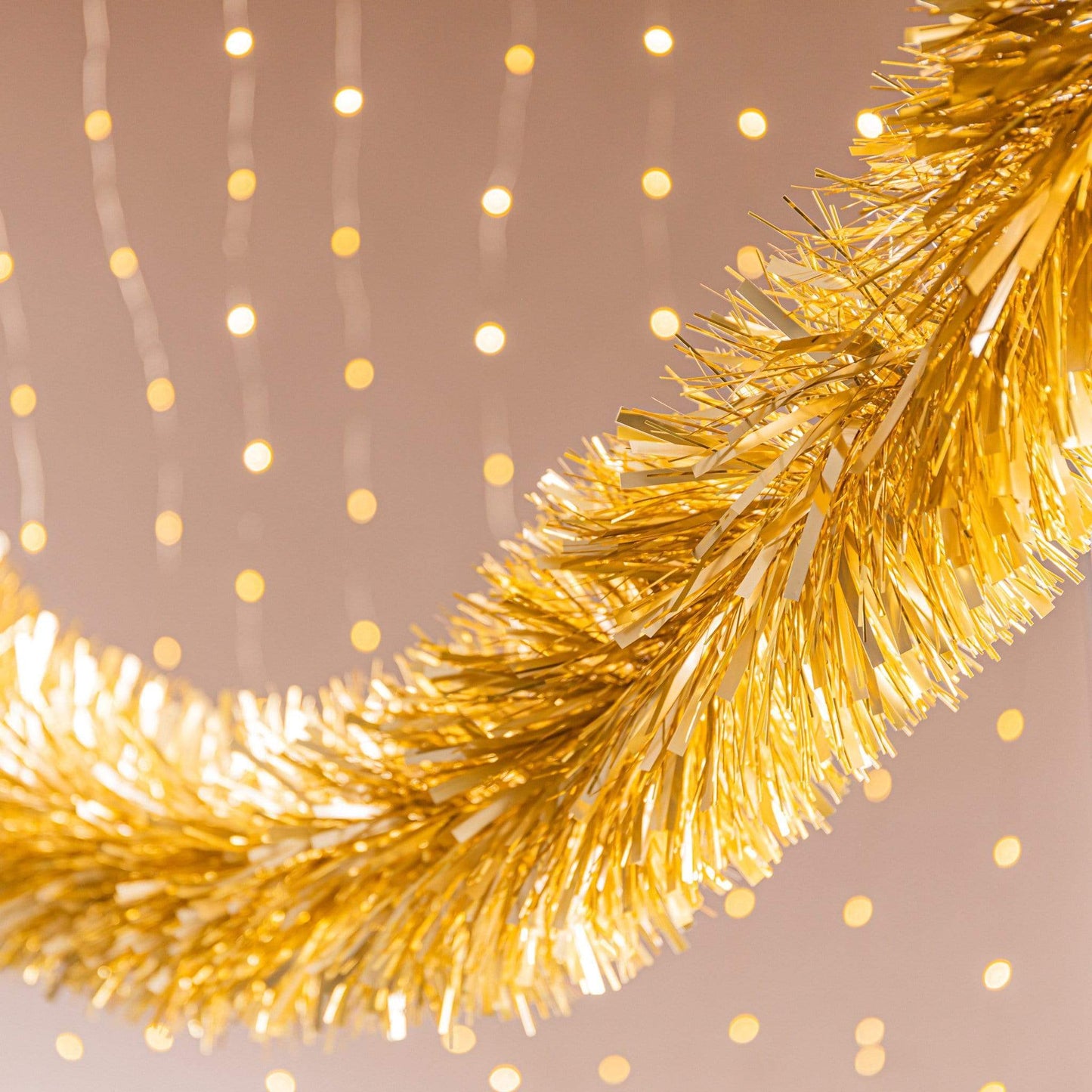Christmas  -  Gold Chunky Christmas Tinsel - 3m  -  50137427