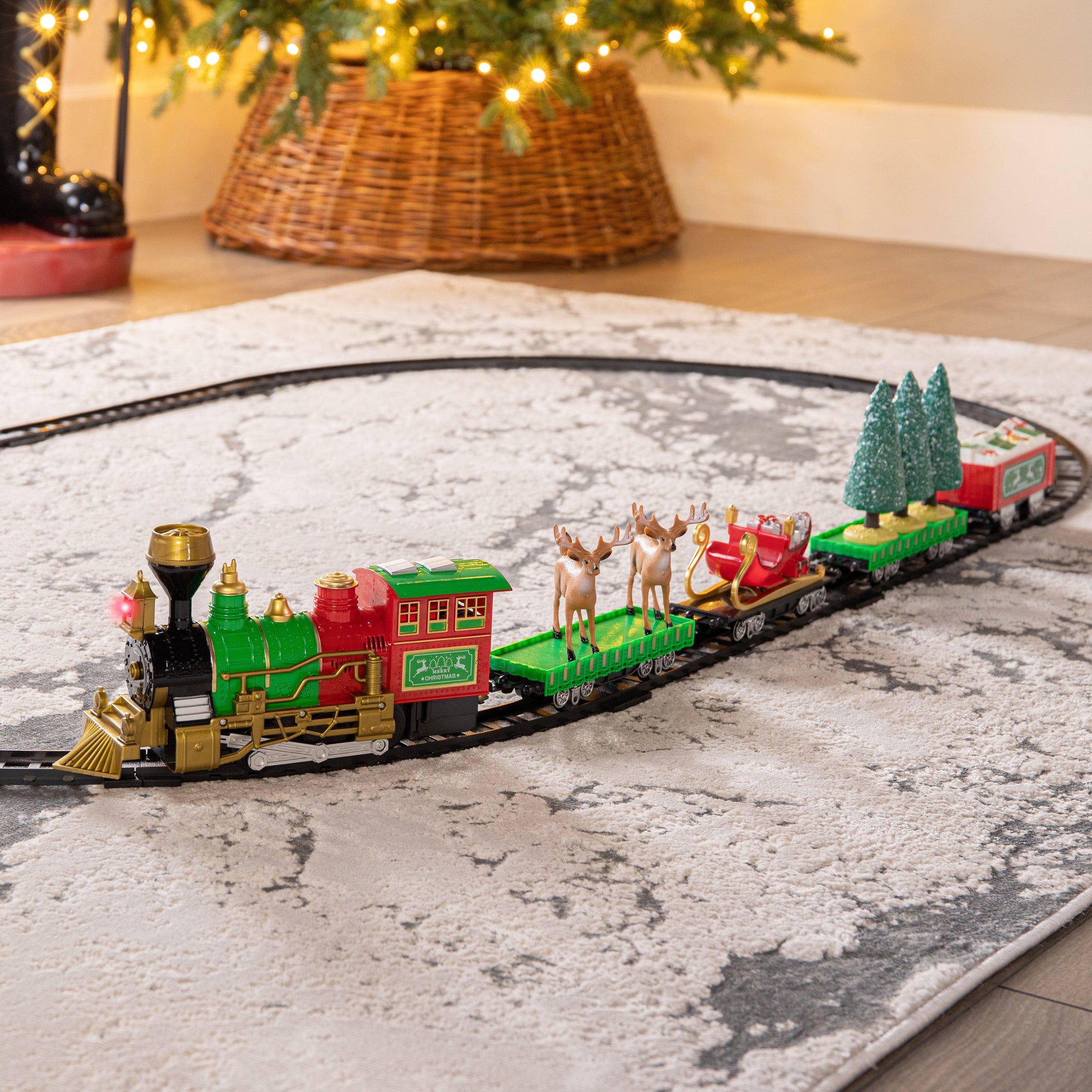 Christmas  -  Elf Train Set With Lights and Music  -  60004042