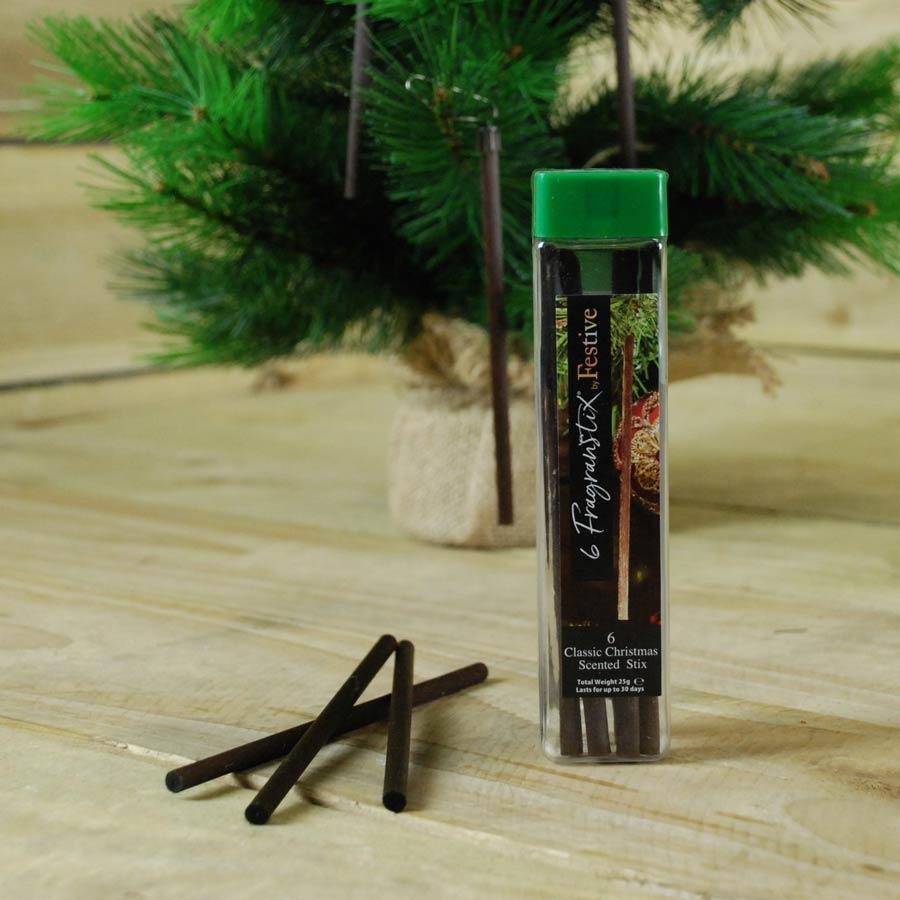 Christmas  -  Pine Christmas Tree Fragrance Sticks - Pack of 6  -  50148953
