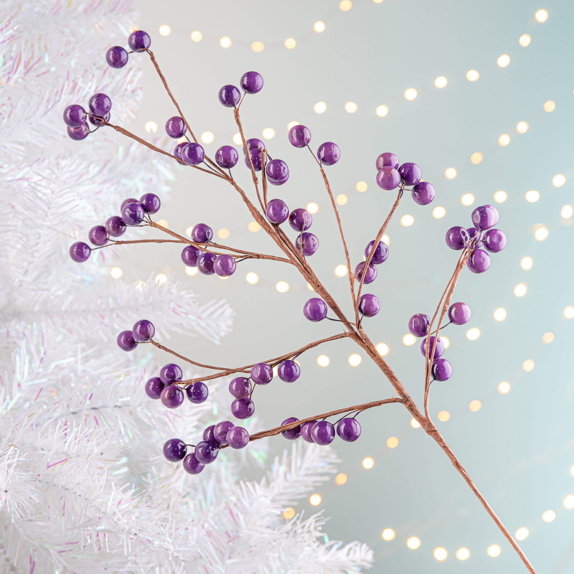 Christmas  -  Purple Berry Spray 56cm  -  60000874