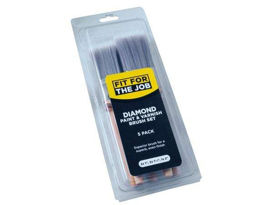 Paint  -  Fit For The Job Diamond 5 Piece Brush Set  -  50049125